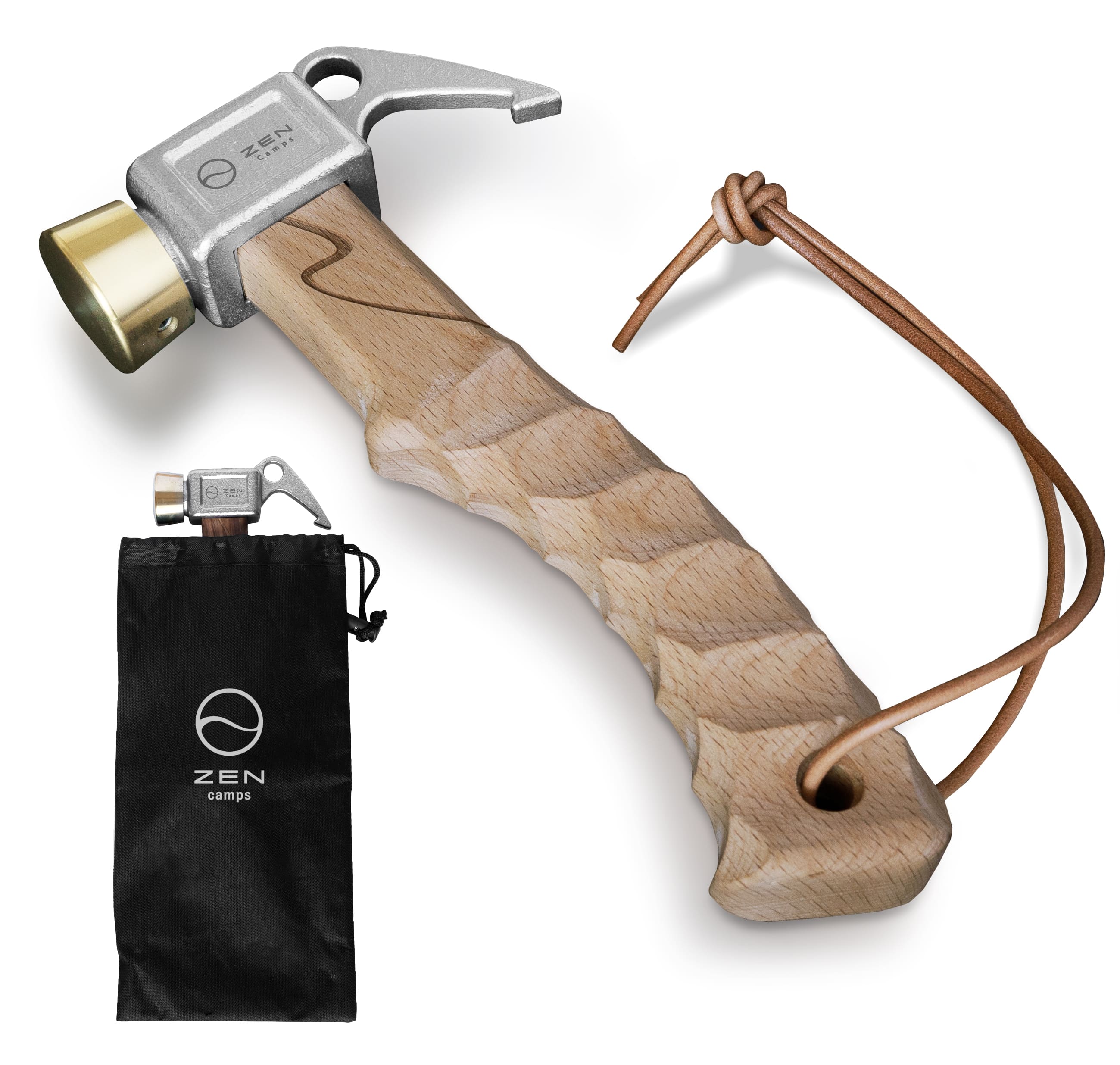 ZEN Camps ペグハンマー 欅 ショートハンマー ショート 軽量 小型
