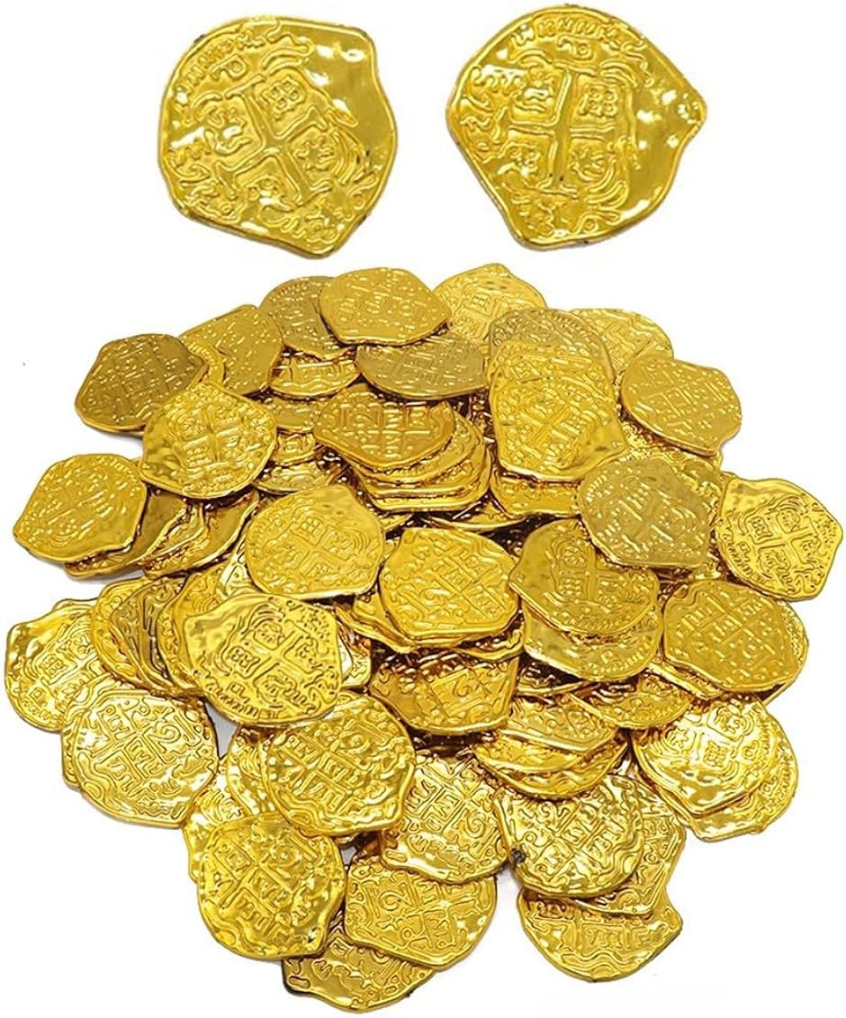 金貨 アンティーク コイン 宝箱 お金 海賊 カジノ 古銭 300枚