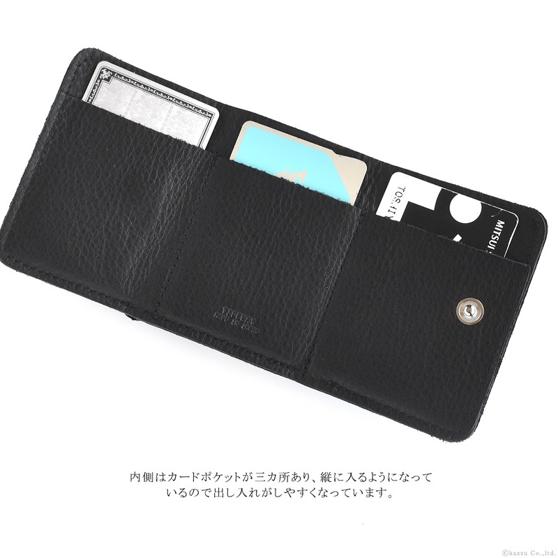 TIDEWAY（タイドウェイ） がま口財布 メンズ 本革 折り財布 三つ折り