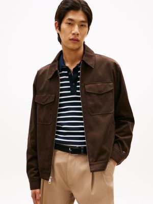 Faux Suede Zip Jacket | Tommy Hilfiger USA