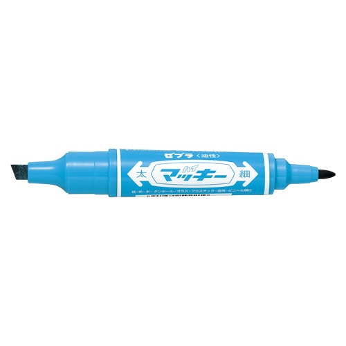 ゼブラ 油性マーカー ハイマッキー MO-150-MC-BL 青 1本（ご注文単位10
