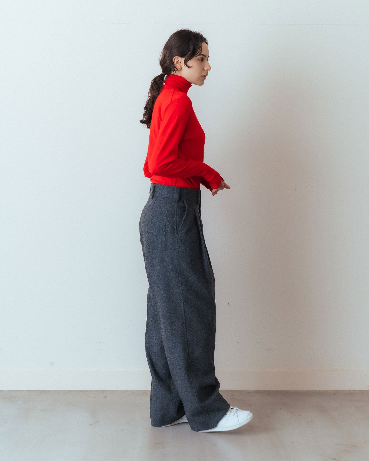 40%OFF】WOOL FLANNEL TOMBOY PANTS – Shinzone