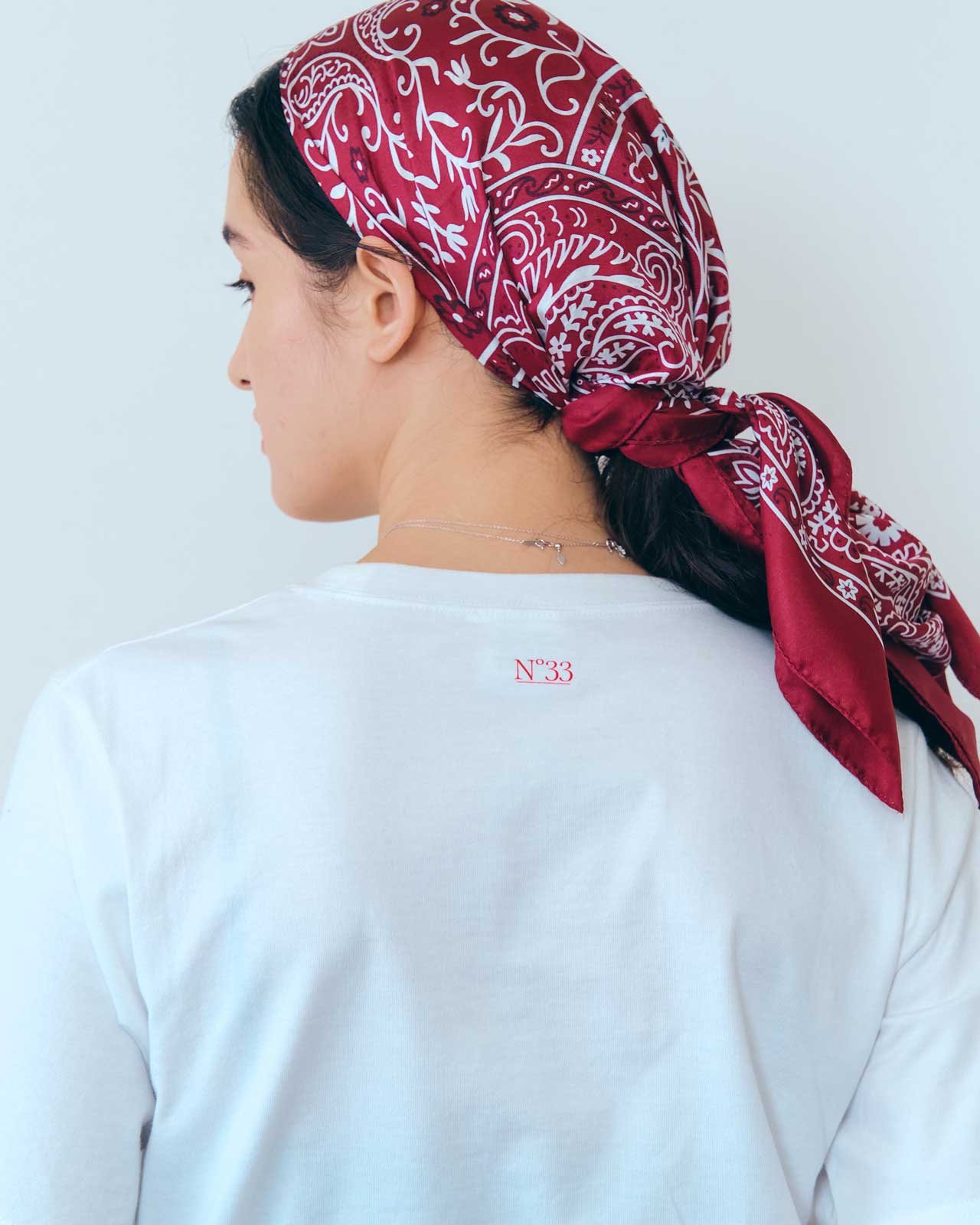 BANDANA PRINTED SILK SCARF – Shinzone