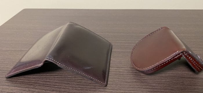 財布レビュー】シェルコードバン：オベロン(二つ折り)を半年使った感想
