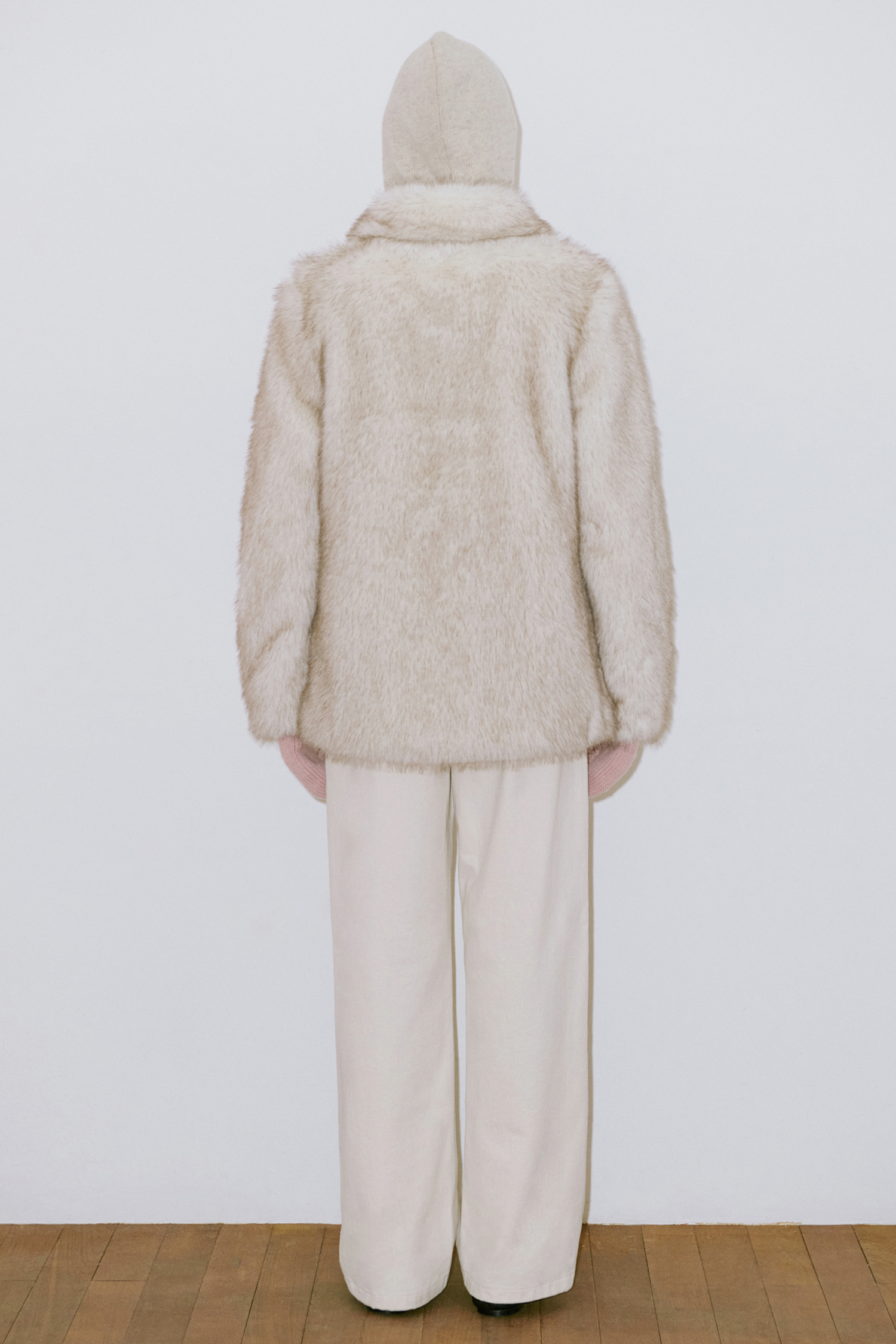 MUSINSA | SINOON Heavy Mix Fur Jacket (Ivory)