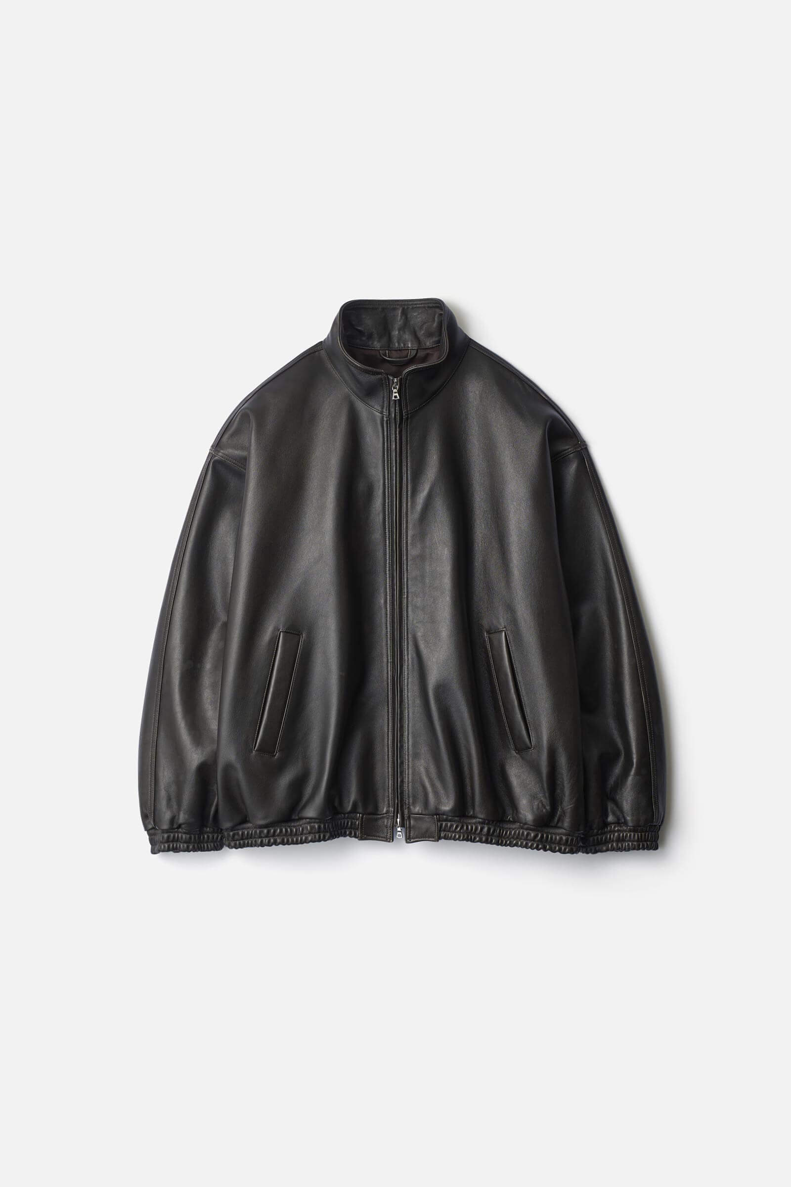 SHEEP LEATHER STAND COLLAR JACKET – ssstein