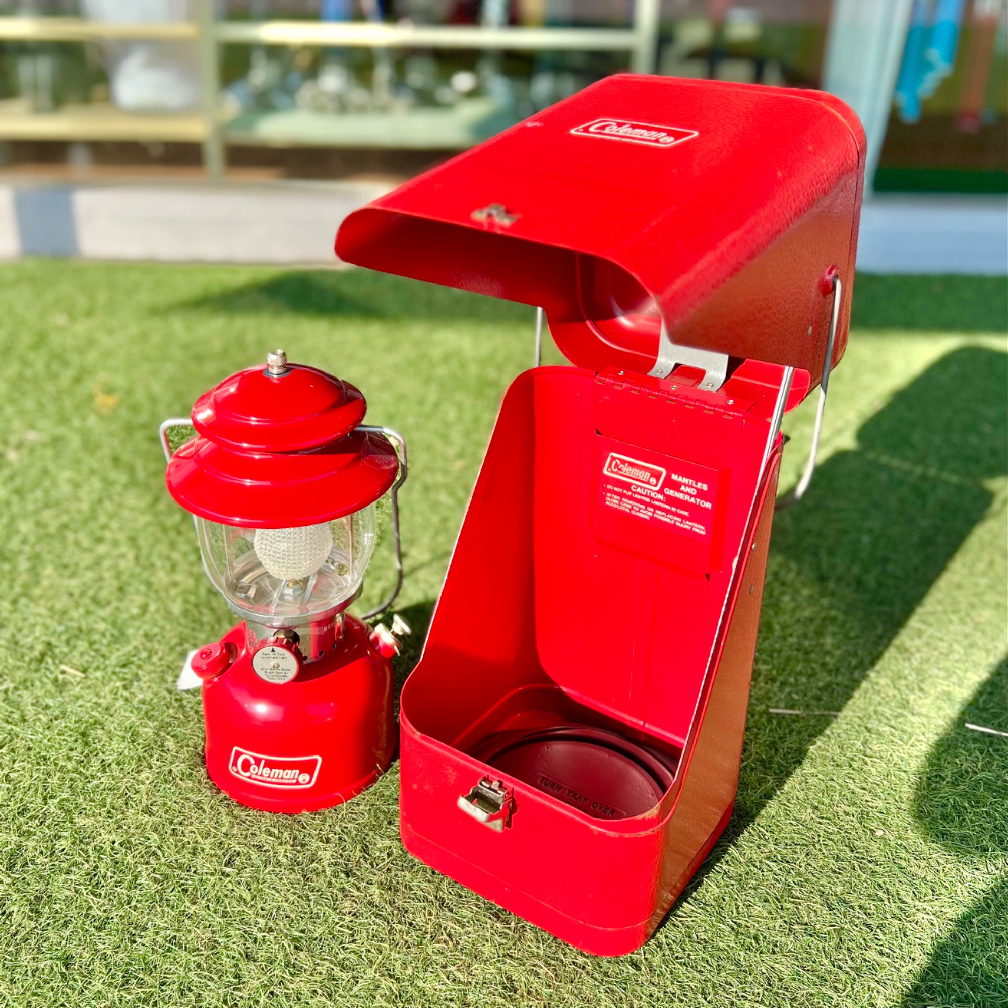 コールマン 【希少】コールマン ガルウイングスチール製ケース①