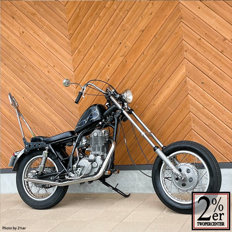 トルクコーン ロングドラッグパイプマフラー テールアップ SR400/500