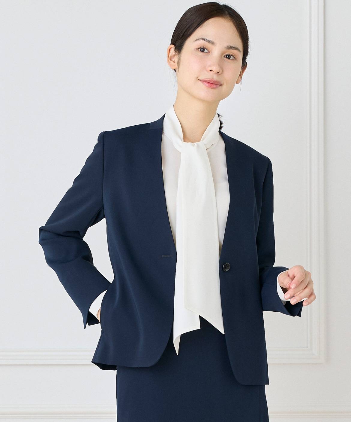 マルチWAYセットアップ】カラーレスジャケット｜INED（イネド