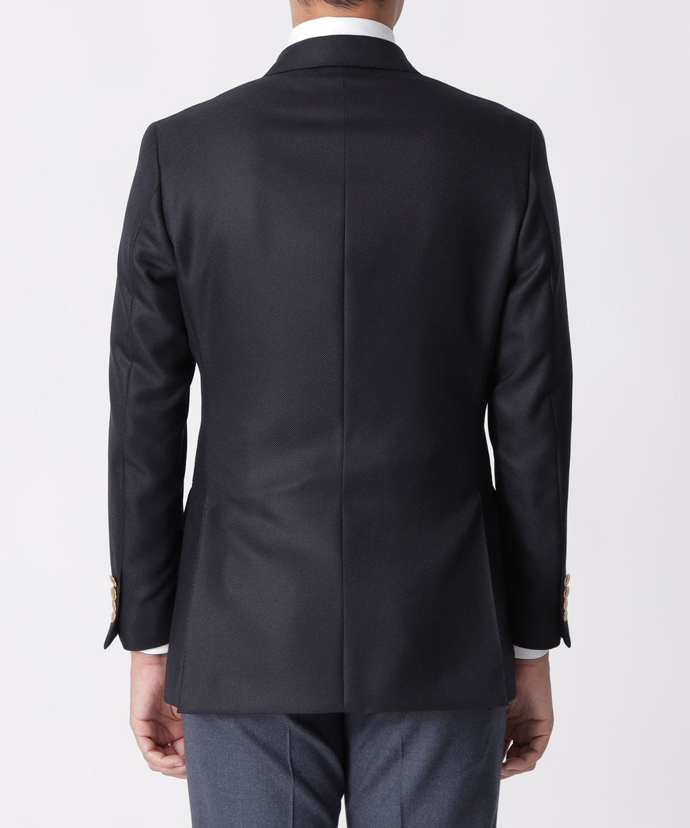 QUINTESSENTIAL】クラシックホップサックダブルブレストネイビー