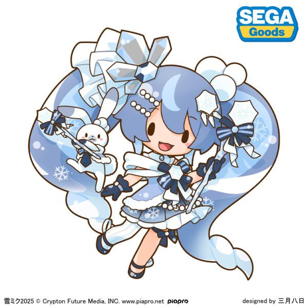 グッズ: 【キャラアニ特典付き】雪ミク2025 ふわぷち どでかジャンボ