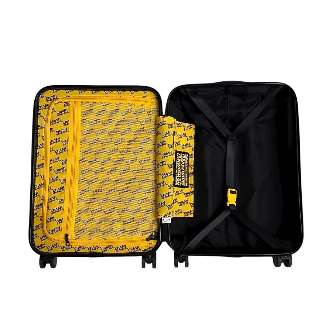 《超美品》クラッシュバゲージ スーツケース Sサイズ 40L 4輪 イエロー 黄