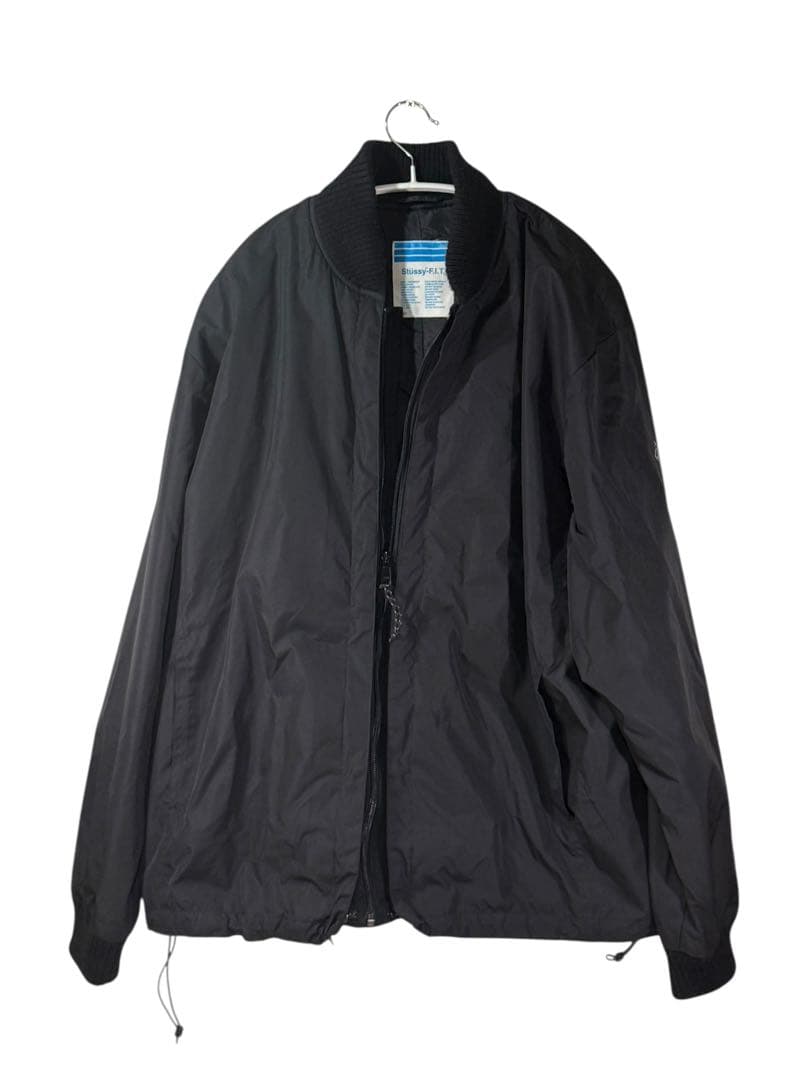 ステューシー Stussy F.I.T. 中綿ナイロンジャケット MA-1風 黒 ステューシー Stussy F.I.T. 中綿ナイロンジャケット MA-1風 黒 Stussy