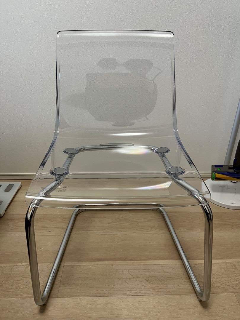 IKEA TOBIASトービアス ダイニングチェア クリア - メルカリ