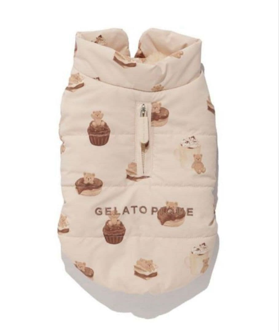 ジェラートピケ 中綿ベスト クマ Sサイズ gelato pique（ジェラートピケ）【CAT&DOG】【販路限定商品】中綿