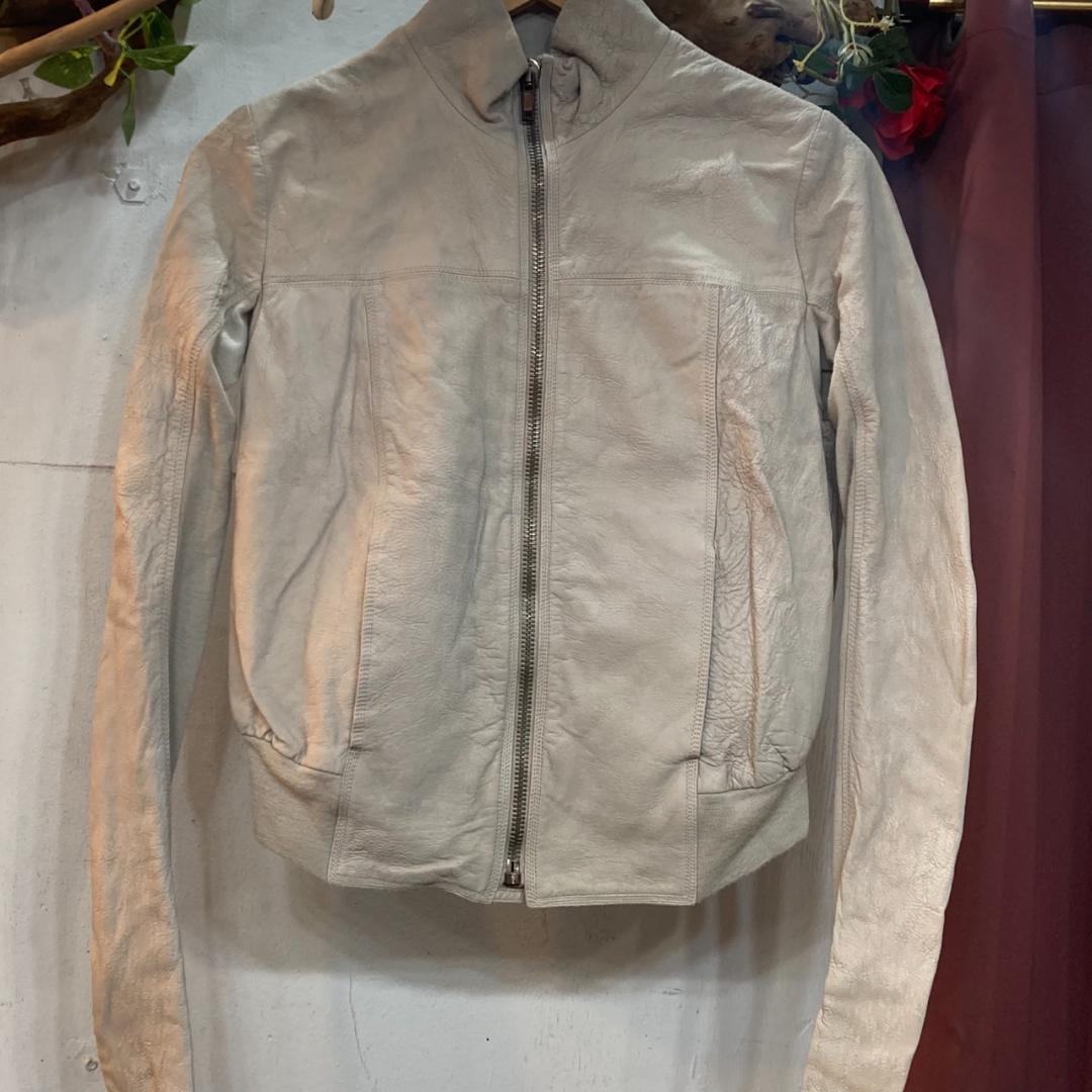 ▼Rick Owens リックオウエンス　レザージャケット　ラムレザー　ジップ Rick Owens（リック・オウエンス） レザージャケット OUTERSHIRT