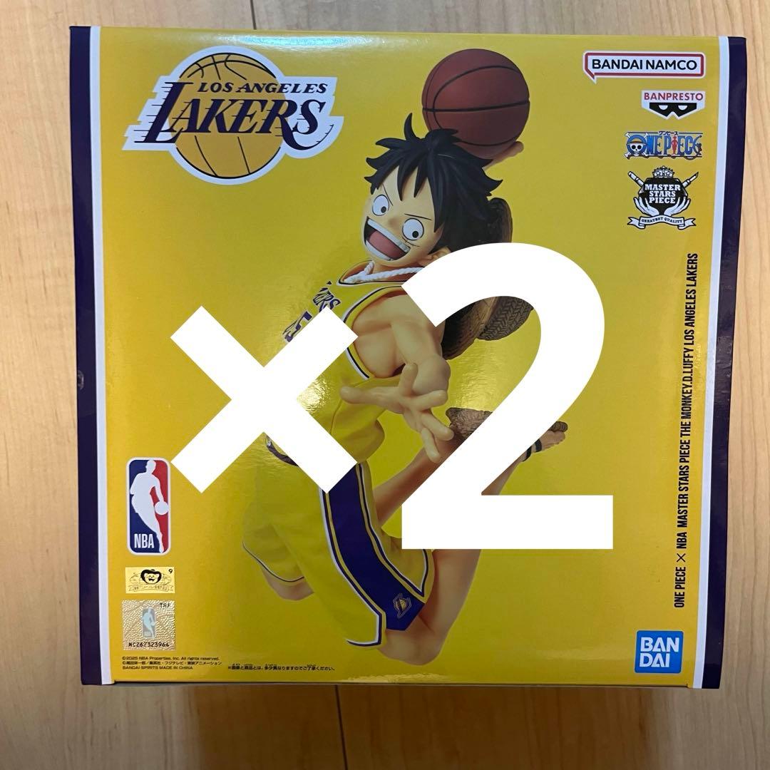 ワンピースベースショップNBAルフィ フィギュア ロサンゼルス・レイカーズ×2 ONE PIECE ×NBA MASTER STARS PIECE THE MONKEY.D.LUFFY LOS ANGELES