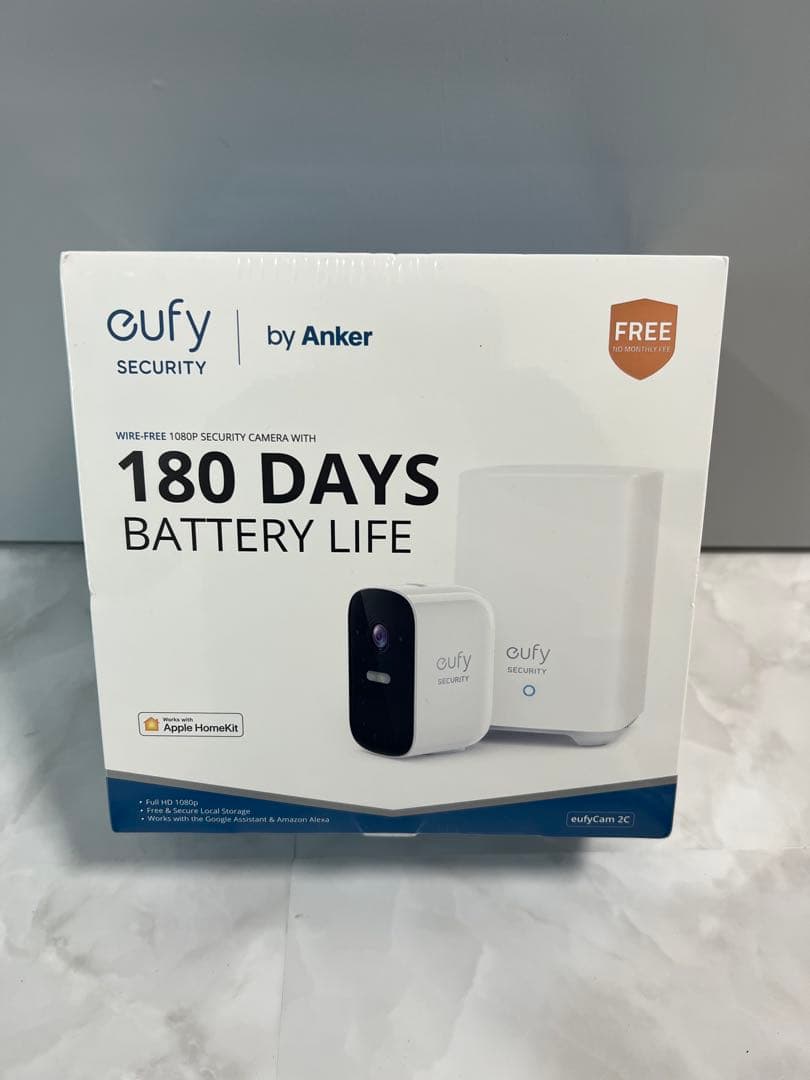 【新品未使用】eufy セキュリティカメラ 180日バッテリー Amazon.co.jp: Anker Eufy Security eufyCam 2C 1-Cam Kit（屋外カメラ