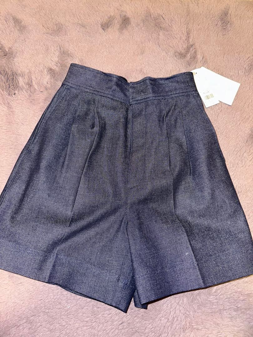 CELFORD セルフォード 紺色ショートパンツ CELFORD (セルフォード)ベルト付きショートパンツ 26春夏【CWFP261079