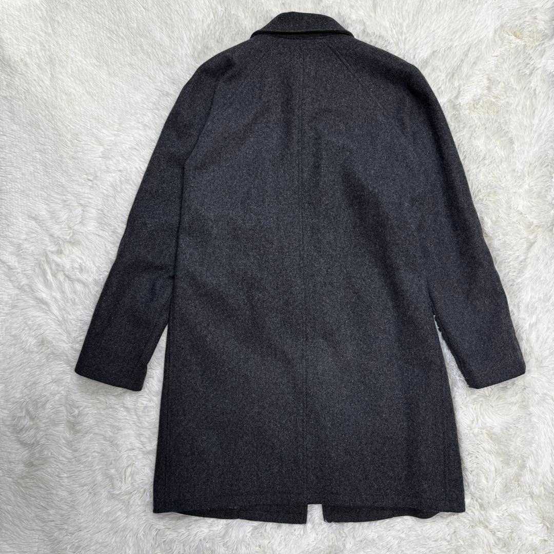 A.P.C.Jules Tournier社生地 ウール ステンカラーコート M