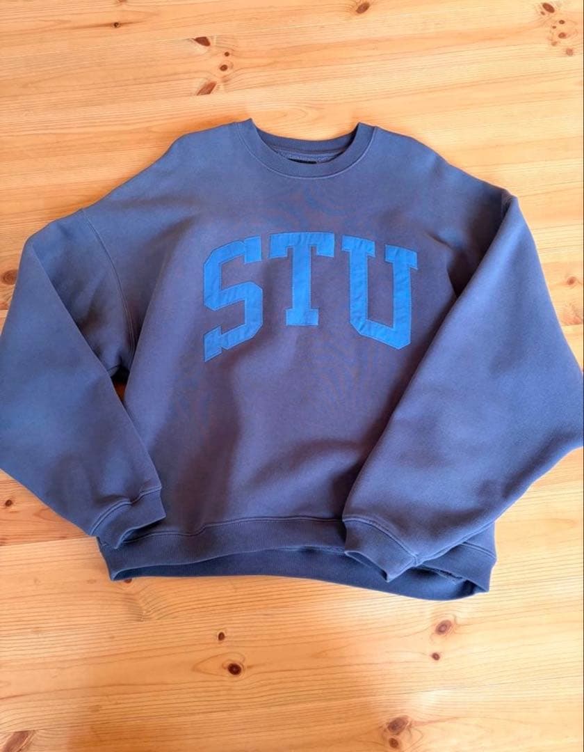Stussy STUロゴ スウェット Mサイズ　2024 Stussy - BLUE STU LOGO CREWNECK – LE LABO STORE