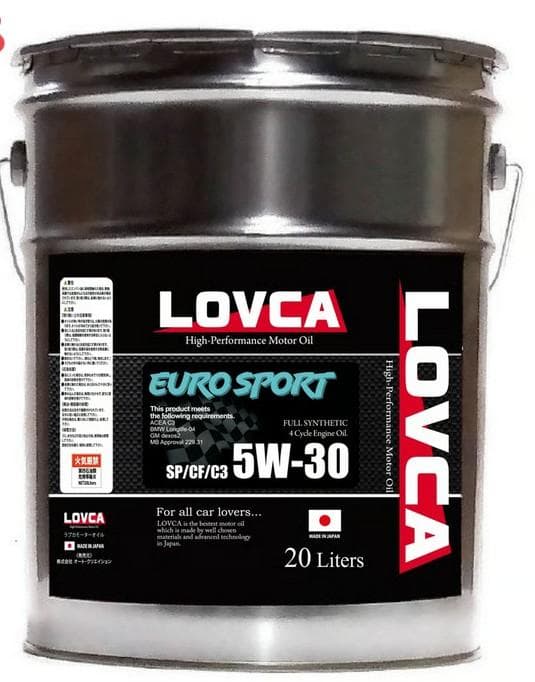 S*2様 【未開封】エンジンオイルLOVCA EURO-SPORT 5W-30/ LOVCA エンジンオイル LOVCA EURO-SPORT 5W-30/5L SP/C3 LES530-5