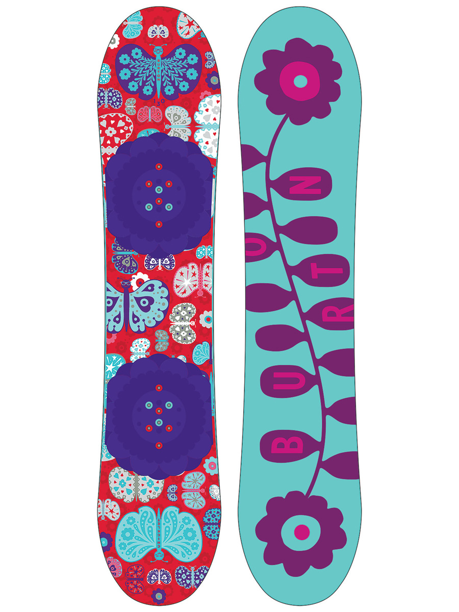 Burton Chicklet 130 バートン スノーボードセット 中古 子供 Burton