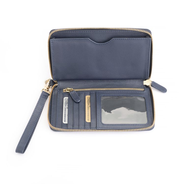 RFID Blocking Zip Around Wristlet Wallet | ROYCE New York