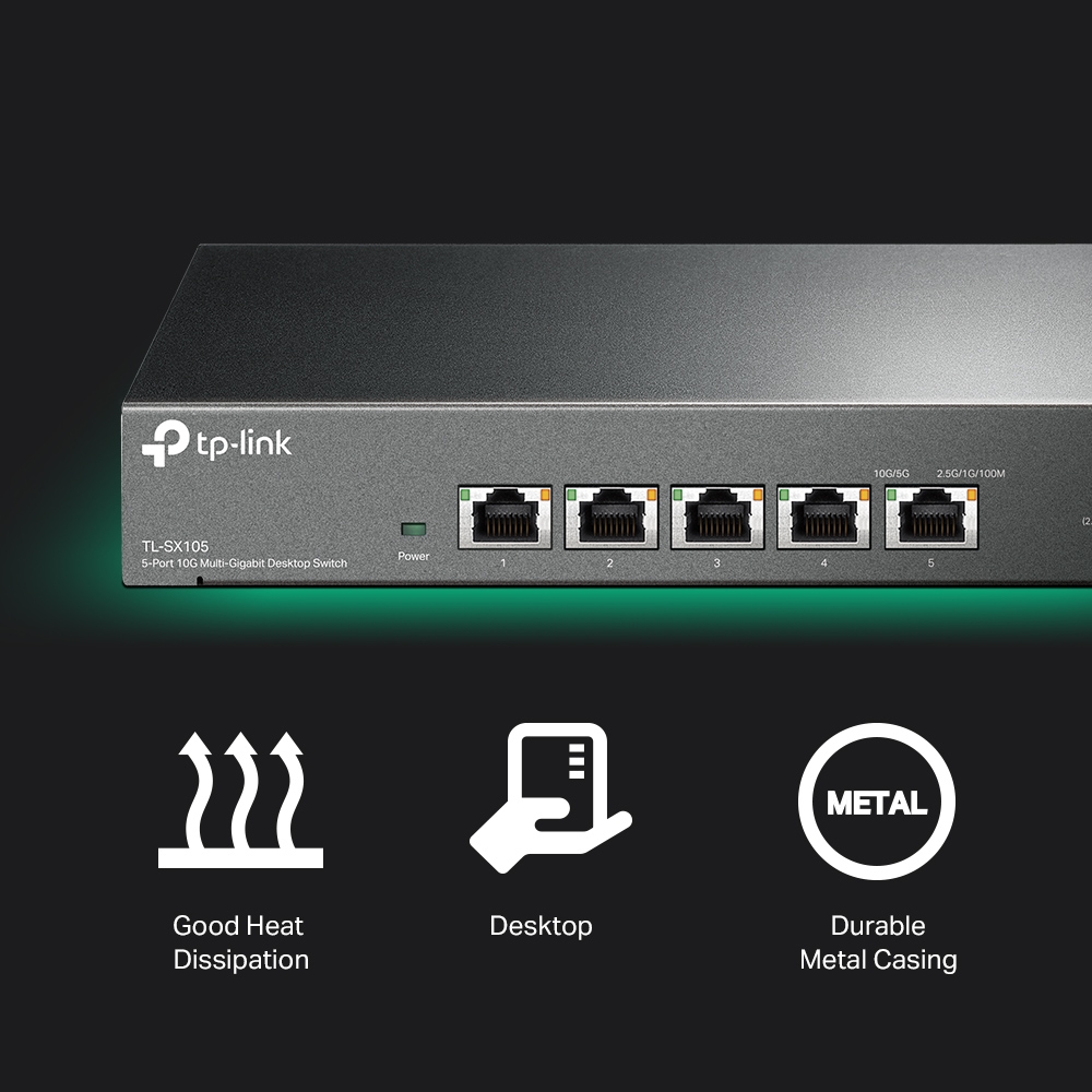 TL-SX105 | 10Gポート×5 アンマネージスイッチ | TP-Link 日本