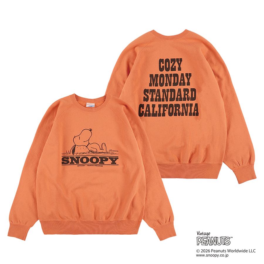 SNOOPY / SD Cozy Monday Crew Sweat : STANDARD CALIFORNIA OFFICIAL