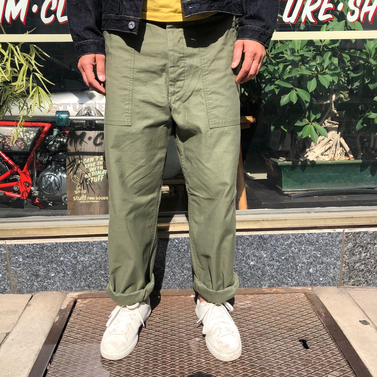 tcb | 50's baker pants olive – stuf|f-official