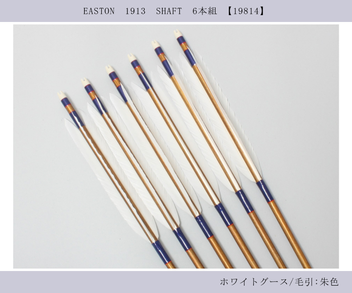 弓道 弓具 近的用 ジュラ矢 ホワイトグース 1913｜6本組 【19814】