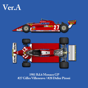 1/12 Model Factory Hiro MFH Ferrari 126 CK Full Detail Model Kit