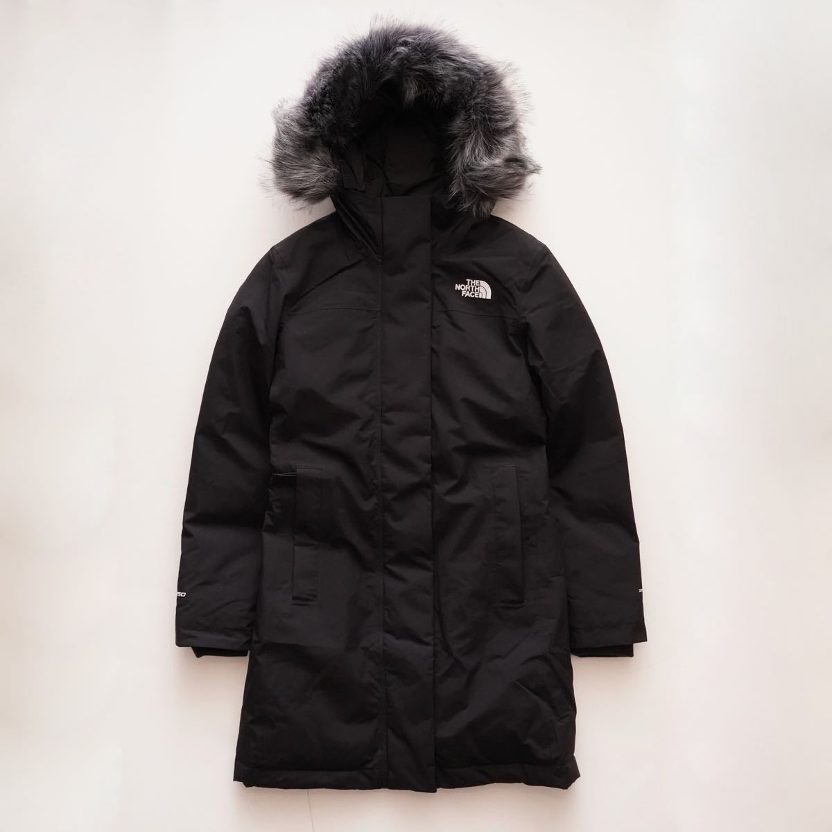 ノースフェイス 取り外しファー付き ダウンコート ブラック THE NORTH