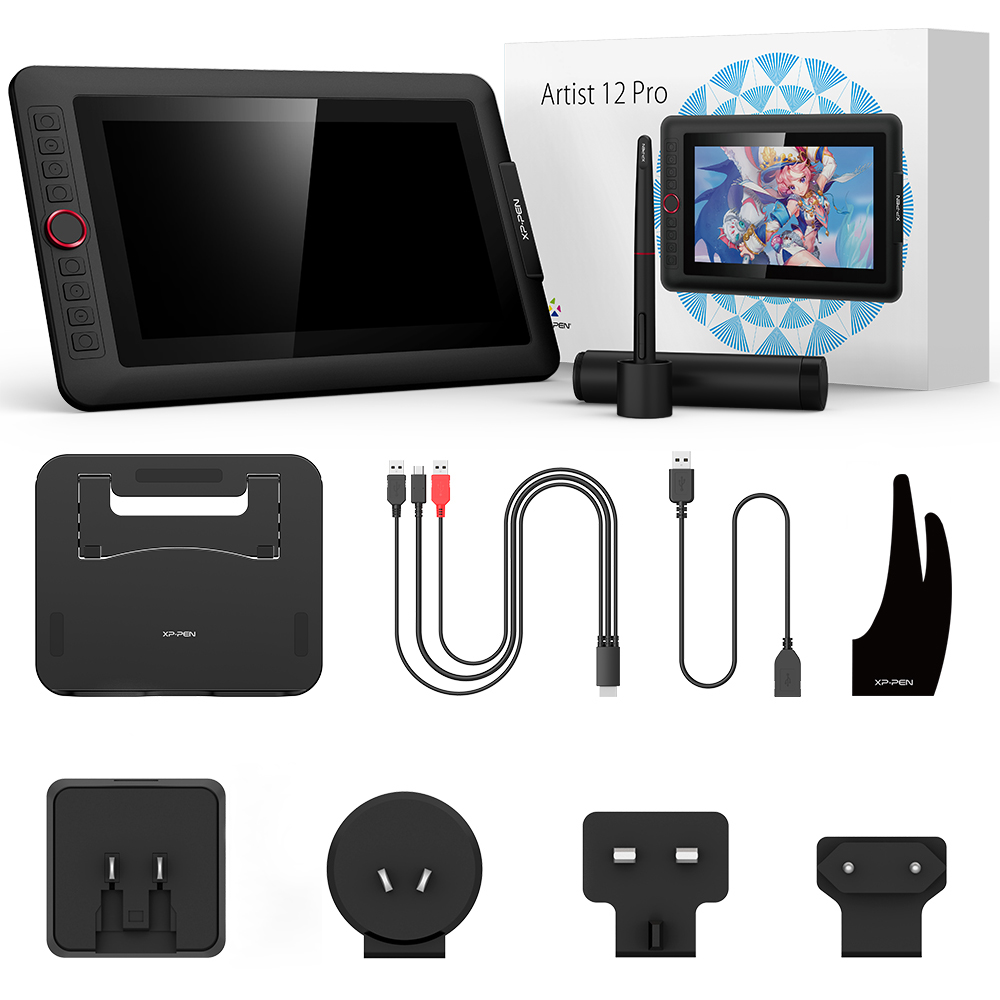 Xppen-Artist 12 Proグラフィックタブレット,11.6インチ,8192圧力