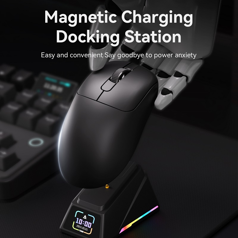 AJAZZ AJ179 Apex Gaming Wireless Mouse PAW3395 with RGB Charging