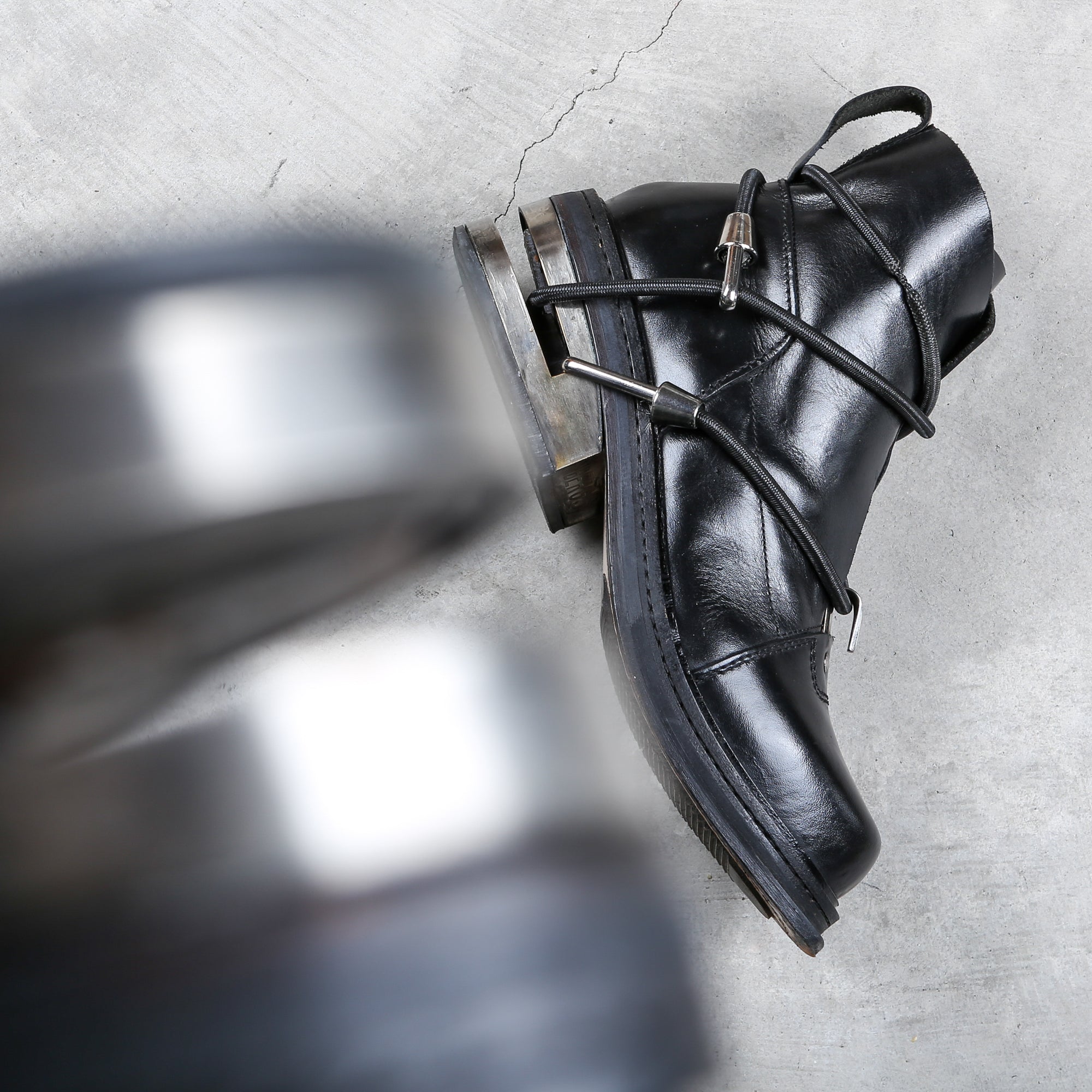 Dirk Bikkembergs Black Mountaineering Metal Heel Boots Size 41