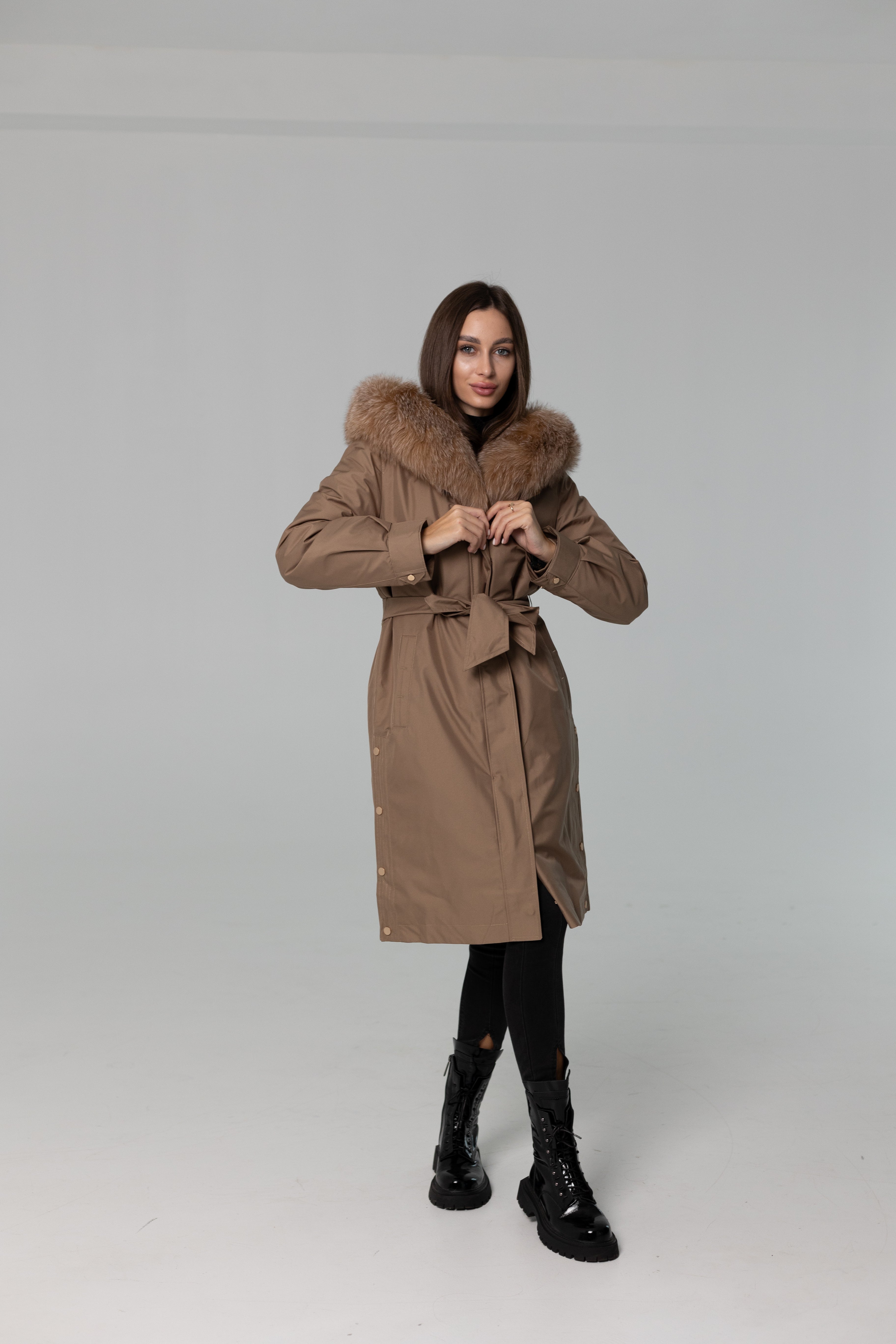 Genuine Fox Fur Trim Rabbit Fur Insulated Parka – Alaska
