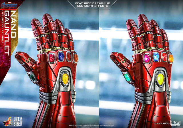 アベンジャーズ」キーアイテム“ナノ・ガントレット”、1/1スケールで