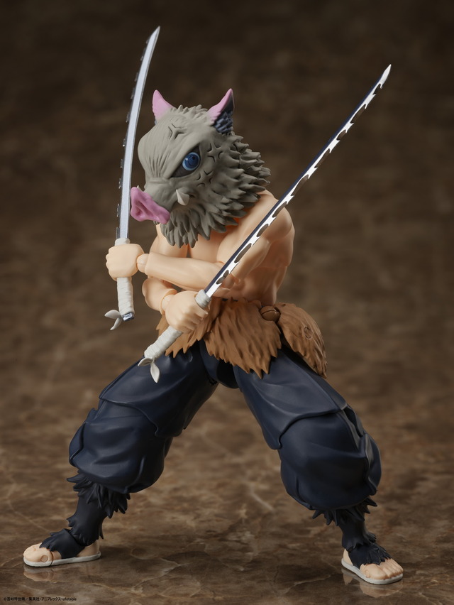 鬼滅の刃」伊之助が1/12スケールのアクションフィギュアに 被り物や