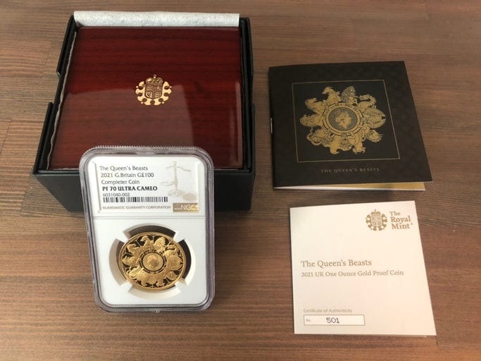2021年 クイーンズビースト コンプリーター 1オンス金貨 NGC PF70UC