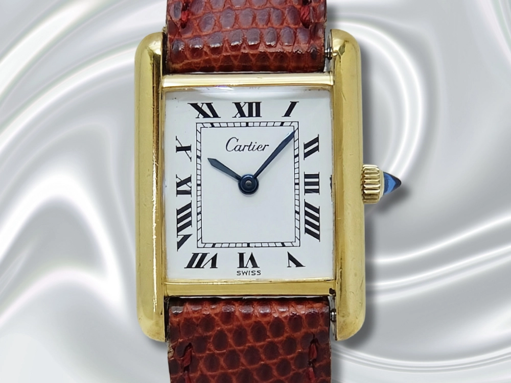 ☆手巻き針稼働☆must de Cartier ケース他付☆ Cartier