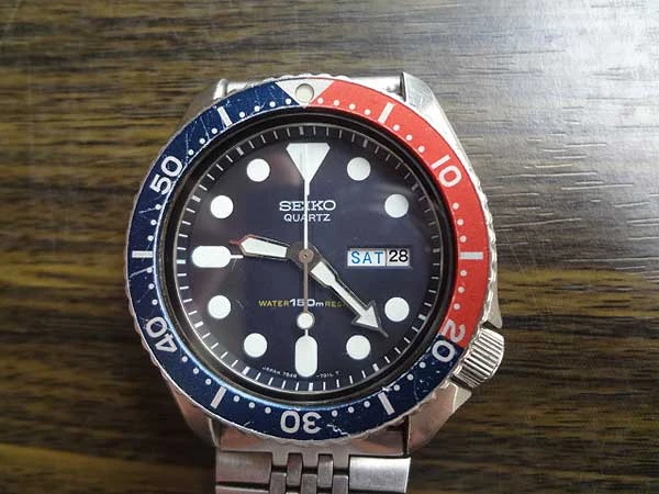 JA-0818| セイコー クオーツ ダイバー150m防水
