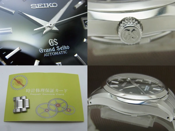 JA-2312| グランドセイコー SBGR053 9S65-00B0 SS 黒文字盤 シースルー