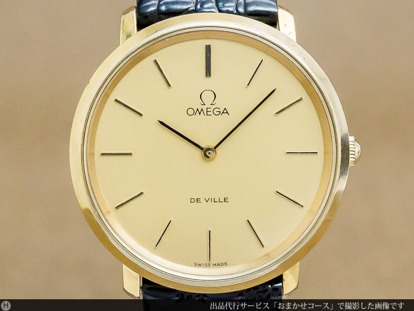 O-7827| オメガ OMEGA デビル DE VILLE GFラウンドケース メンズ 手