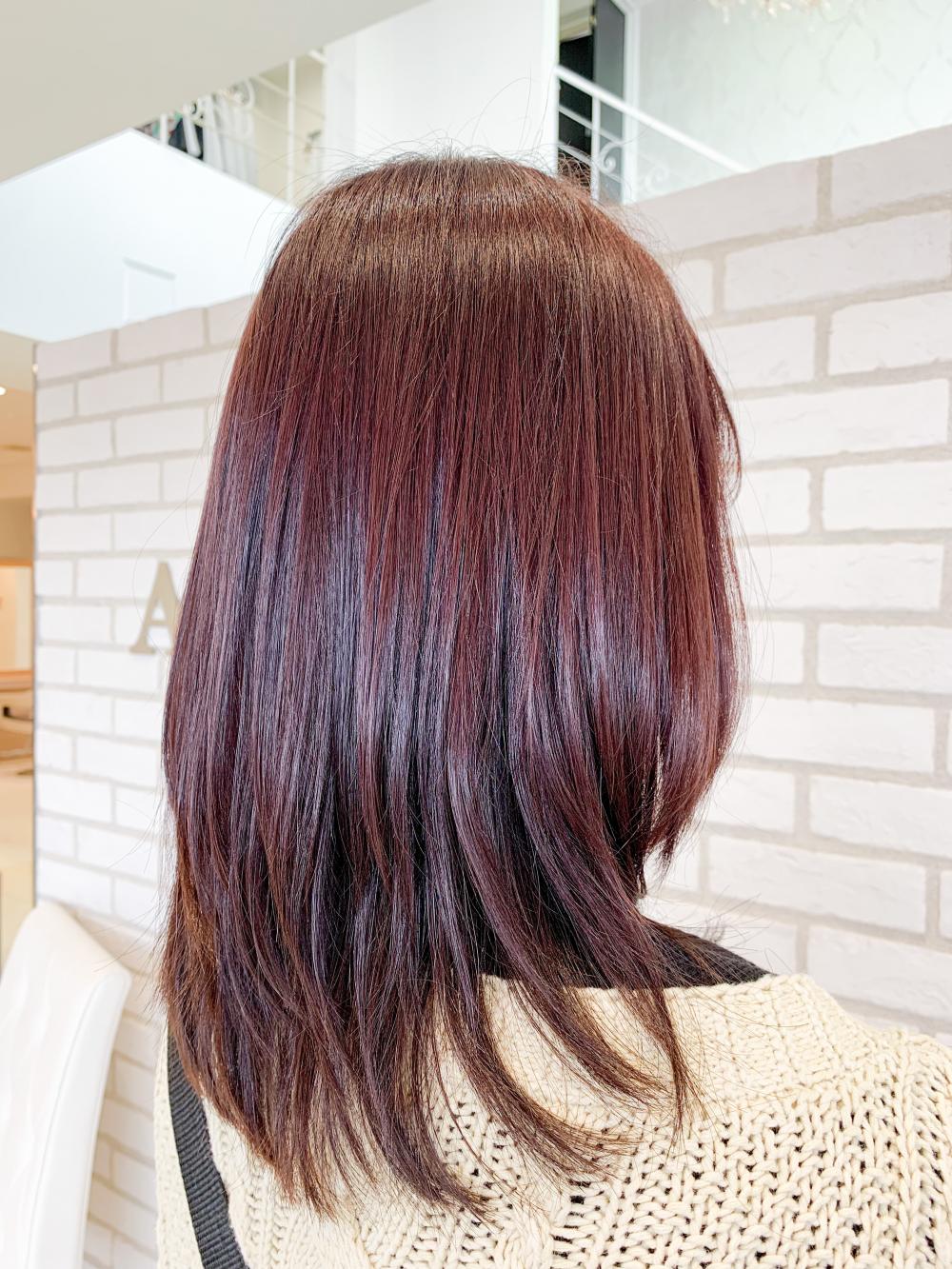 ナチュラル艶髪ピンクブラウン ｜ヘアカタログ Ash 十日市場店 相原 瞳