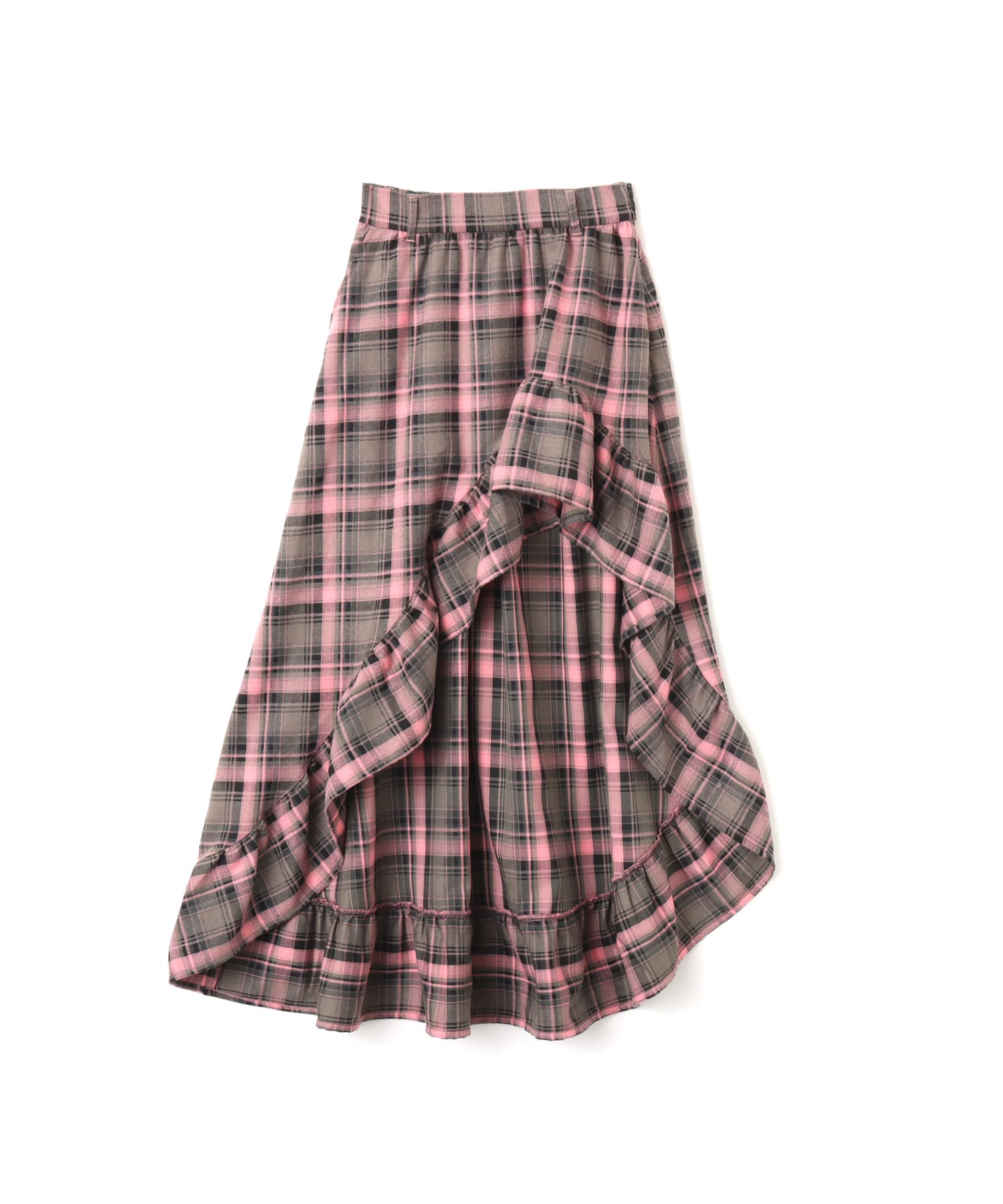 atmos pink Asymmetry Check Skirt PINK（アトモス ピンク