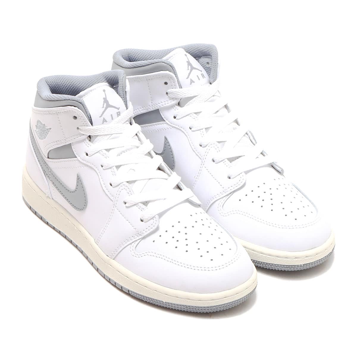 JORDAN BRAND AIR JORDAN 1 MID GS WHITE/STEALTH 22FA-I（ジョーダン