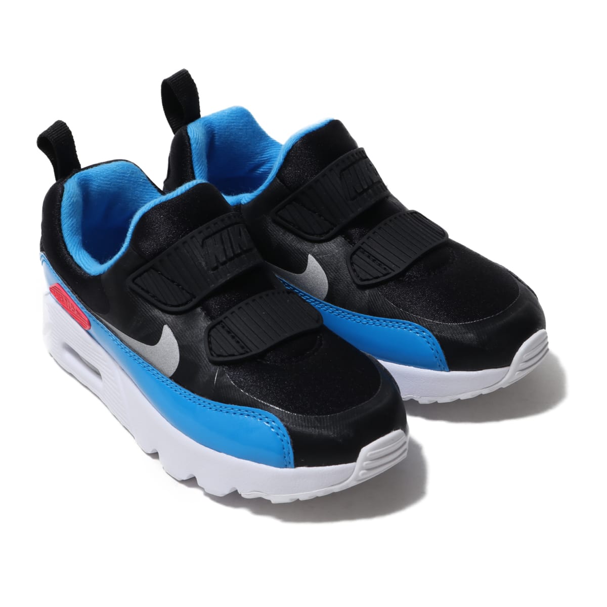 NIKE AIR MAX TINY 90 PS BLACK/METALLIC SILVER-BLUE HERO 19HO-I