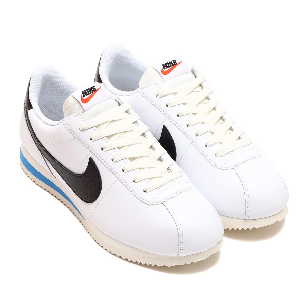 NIKE CORTEZ WHITE/BLACK-LT PHOTO BLUE-SAIL（ナイキ コルテッツ